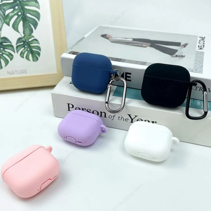 Soft TPU Case For AirPods 4 2024 Silicone Cover For Apple AirPods 4 4th Generation Cases Earphone Protetcive Funda With Hook