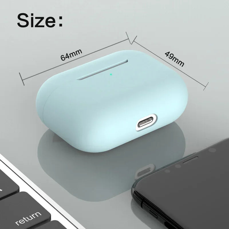 Silicone Case For Airpods Pro Case Wireless Bluetooth For Apple Airpods Pro Case Cover Earphone Case For Air Pods Pro Fundas