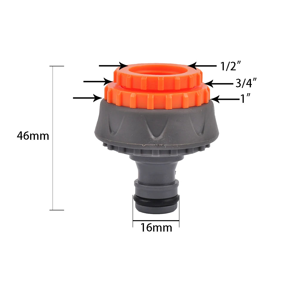 1/2" 3/4" 1 Inch Garden Hose Quick Connector Stopwater Connector Garden Tap Water Gun Coupler Watering Pipe Fitting