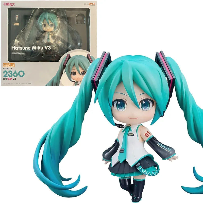 In Stock Original Good Smile Nendoroid GSC 2360 Hatsune Miku V3 10CM Anime Figure Model Collectible Action Toys Gifts