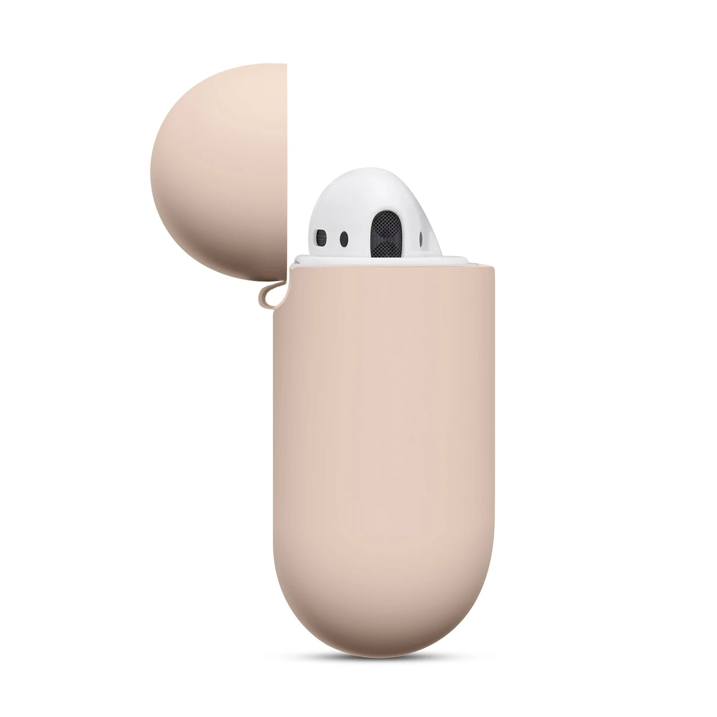 Soft Silicone Protective Case For Airpods 2 1 Wireless Earphone Case Cover For Apple Air Pods 1 2 Headphones Case With Carabiner