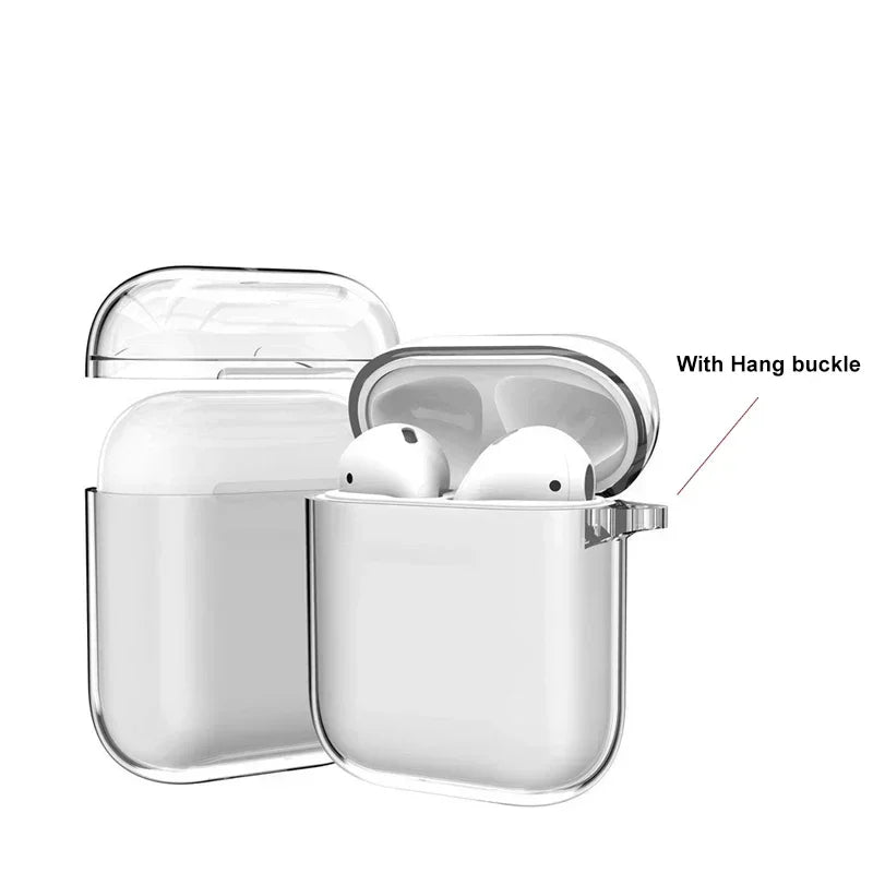 Transparent Cases For AirPods Cases Bluetooth Wireless Earphone Protective Cover For Airpods 2 1 PC Clear Hard Case Shell