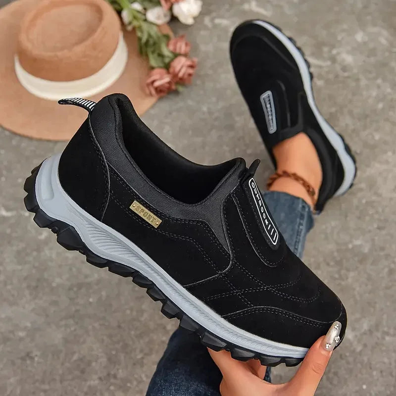 Women Casual Shoes Breathable Orthopedic Travel Sports Shoes Flat Slip on For Outdoor Activity Hiking Walking Casual Sneakers