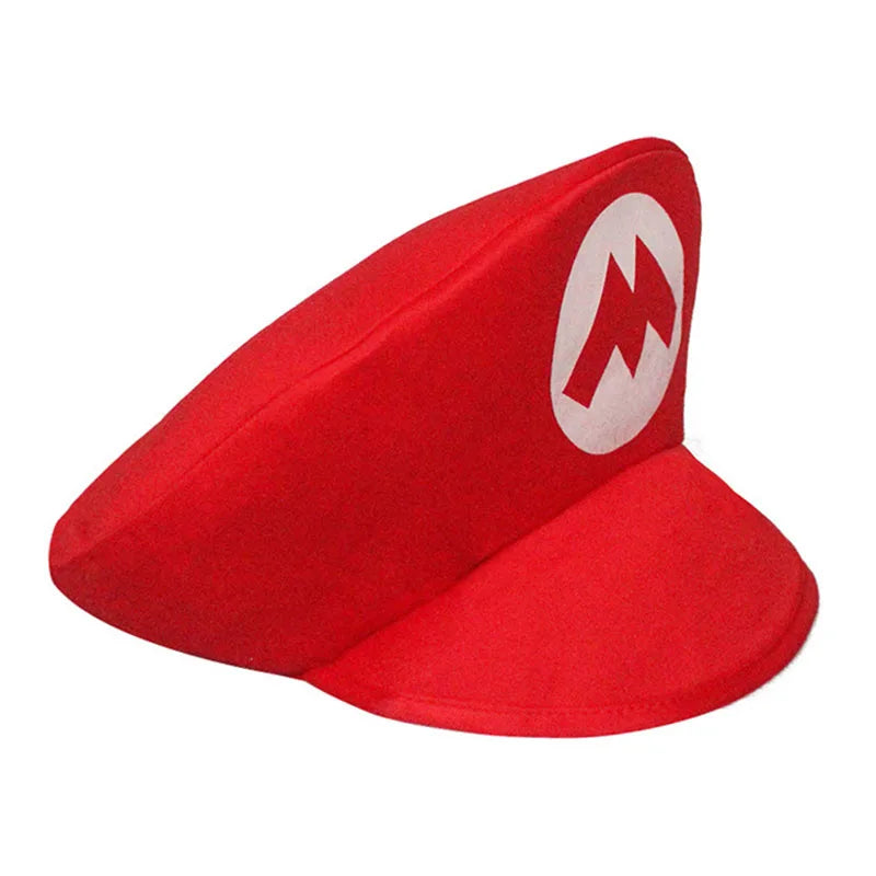 Super Mari Bros Cartoon Cosplay Hat for Kids Adult Classic Games Anime Halloween Funny Clothes Accessories Cap Chritsmas Gifts