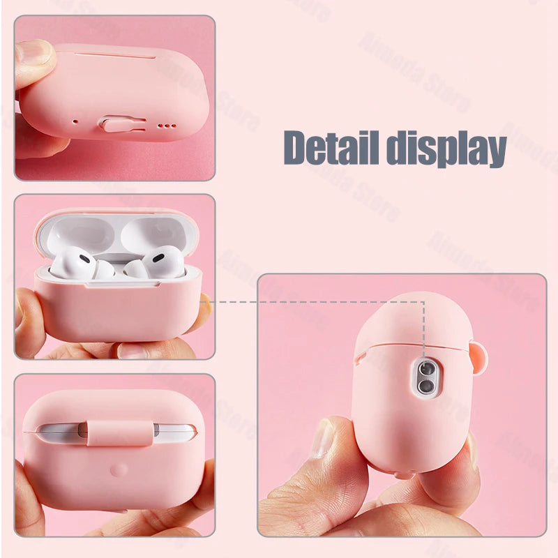 For AirPods Pro 2 Case Liquid Silicone Cover For AirPods 3 Pro 2 Case Soft Earphone Protetcive Funda for AirPod Pro 2 Pro2 Cover