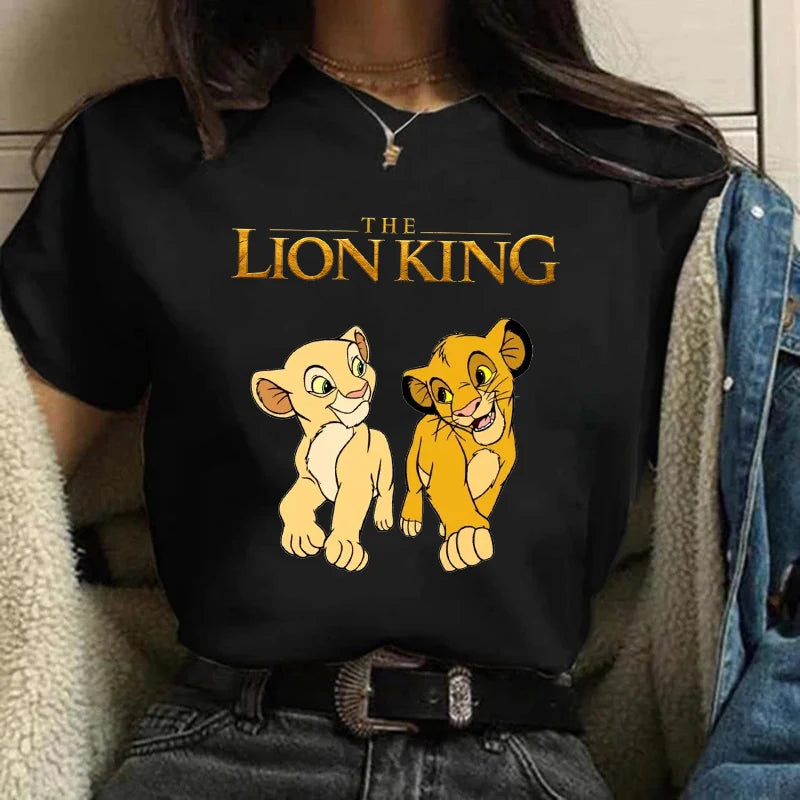 Funny Kawaii 90s The Lion King T-shirt Funny Disney T Shirt Harajuku Hakuna Matata Tshirt Women Top Tees Female Clothes