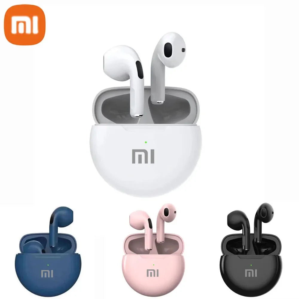 Original XIAOMI Air Pro 6 Earphone TWS 9D HIFI Headset Bluetooth Music Earbuds For IPhone Android Wireless Pods Headphones