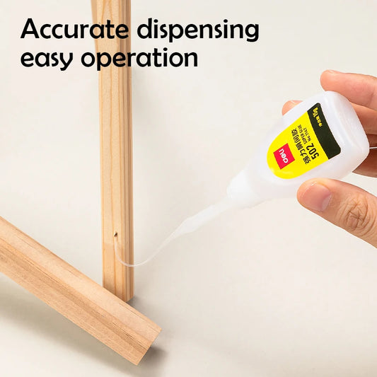 1-3pcs Deli 502 Super Glue Instant Quick-drying Cyanoacrylate Adhesive Leather Rubber Wood Metal Strong Bond Liquid Glue Tool