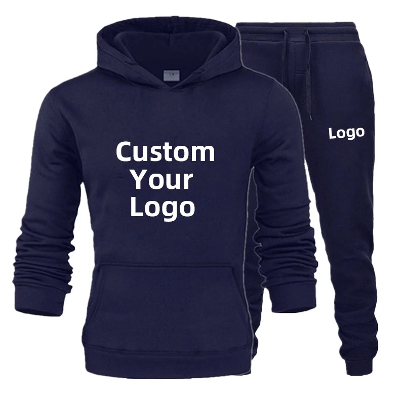 Customise your logo Sports Wear for Men Tops and Trousers Set Casual Jogging Suit Streetwear Men's Jogging Suits S-4XL