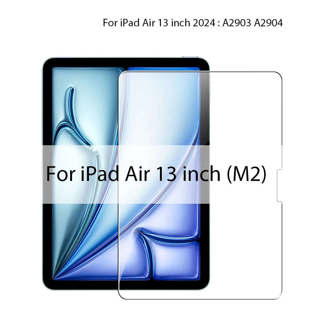 Tempered Glass Screen Protector For Ipad Pro 13 12.9 11 6th M4 M2 2024 Air 5 4 3 2 1 9 9th 10 10th Gen Mini 6 10.9 10.2 9.7 Film