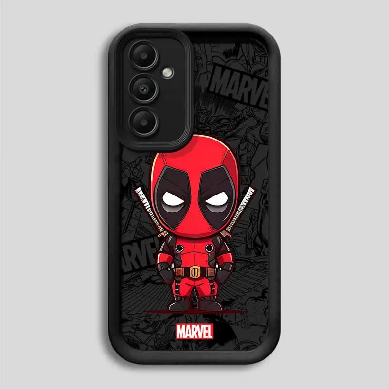 Marvel Deadpool Groot Phone Case for Samsung Galaxy A25 A35 A15 A51 A55 A51 A71 A72 A73 A52 A52s A53 A54 4G 5G Soft Copa