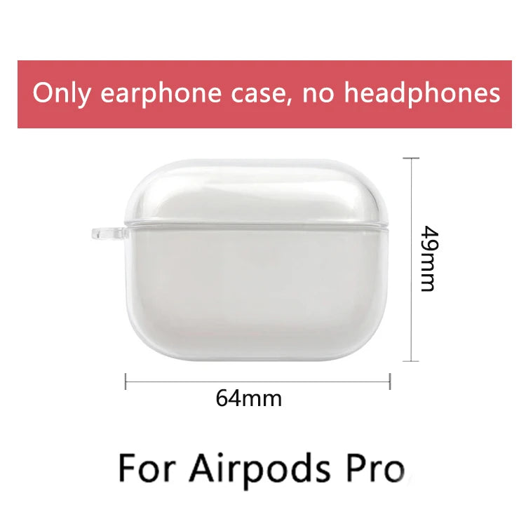 Transparent Earphone Case For Airpods 3 2023 Cases Soft Silicone Clear Headphone Cover For Airpods Pro 2 1 3 Charging Bags