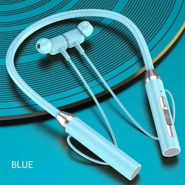 Wireless Headphones Bluetooth 5.0 Neckband Earphones Silicone Hifi 9D Stereo Sports Headset Halter Waterproof Magnetic Earbuds