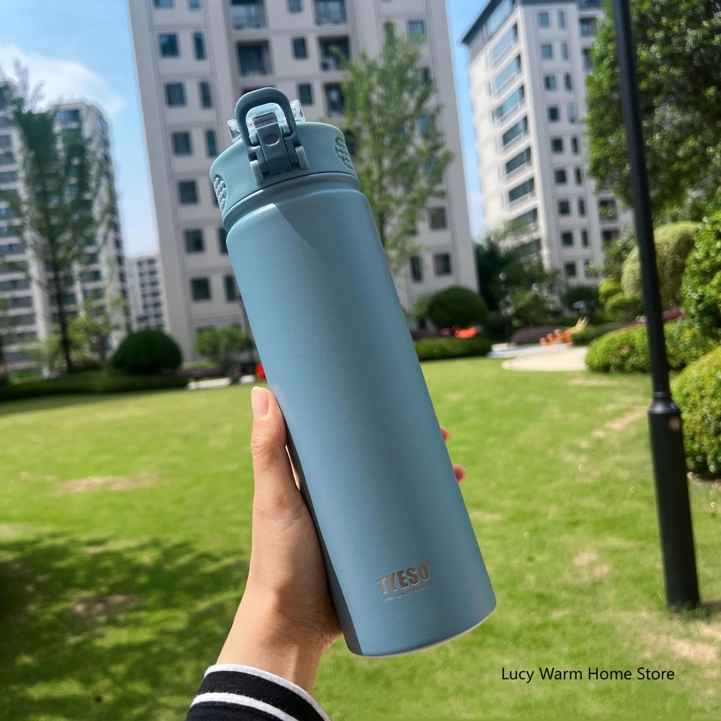 Thermal Water Bottle with Straw 750/600ML Stainless Steel Bottle Keeps Cold and Heat High Capacity Thermal Mug Thermos Bottle