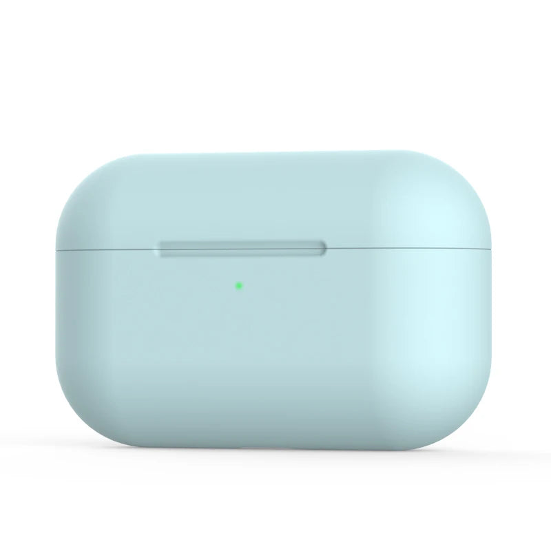 For AirPods Pro Protective Case Silicone New Solid Color Apple Airpods 2 1 Bluetooth Headset Soft Case Cover with Hook