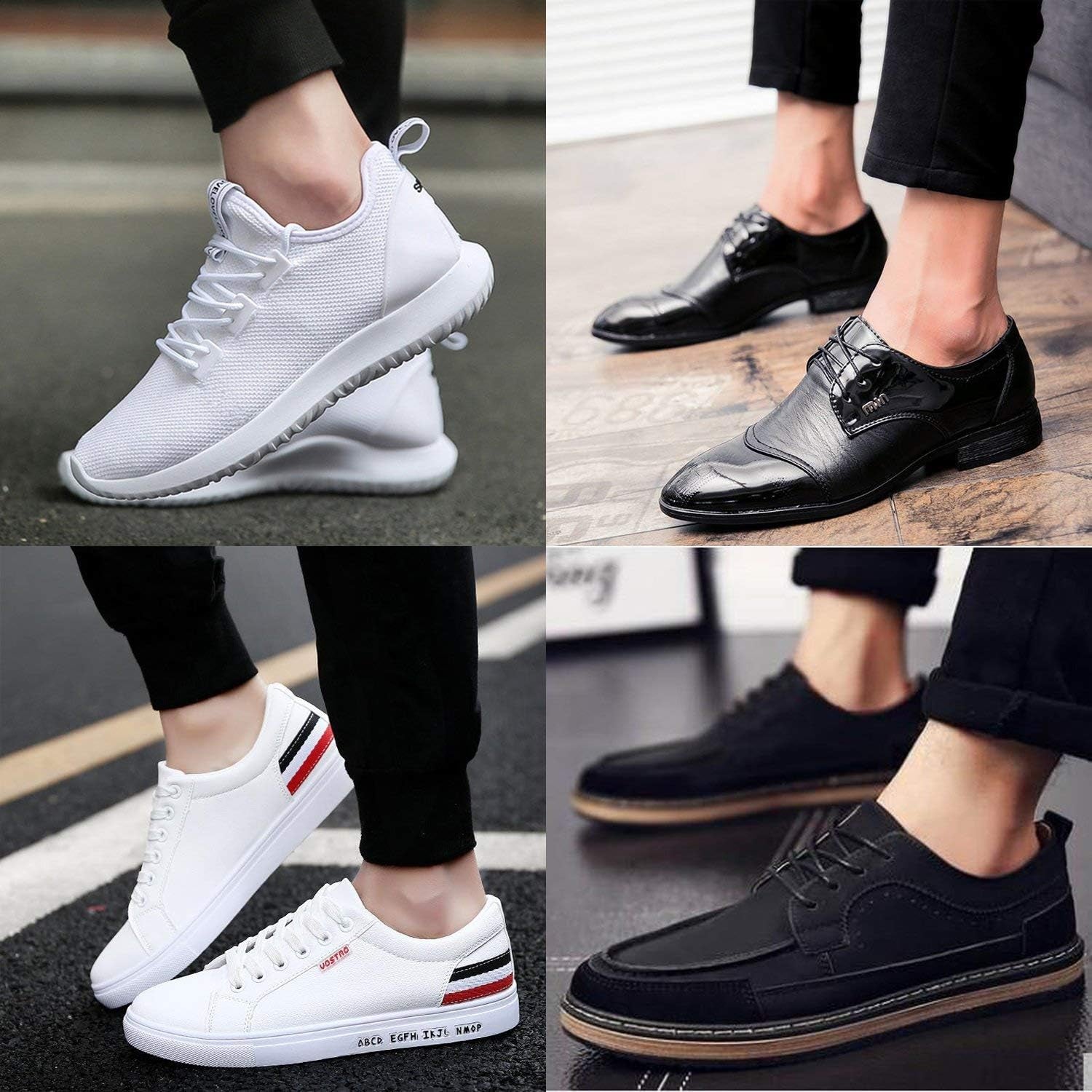 No Show Socks for Men 6/8 Pack Cotton Thin Low Cut Non Slip for Loafer Flats Sneakers 5-8/9-11/12-15