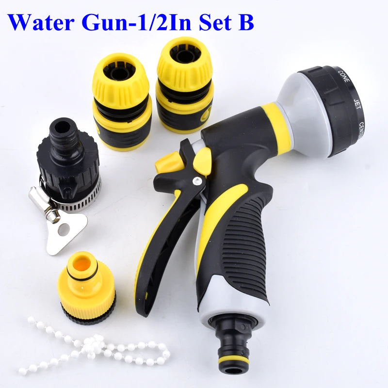 1/2" 3/4" Multifunctional Garden Water Guns Car Washing Set Vegetable Flower Watering Sprinkler Nozzle Spray Irrigation System