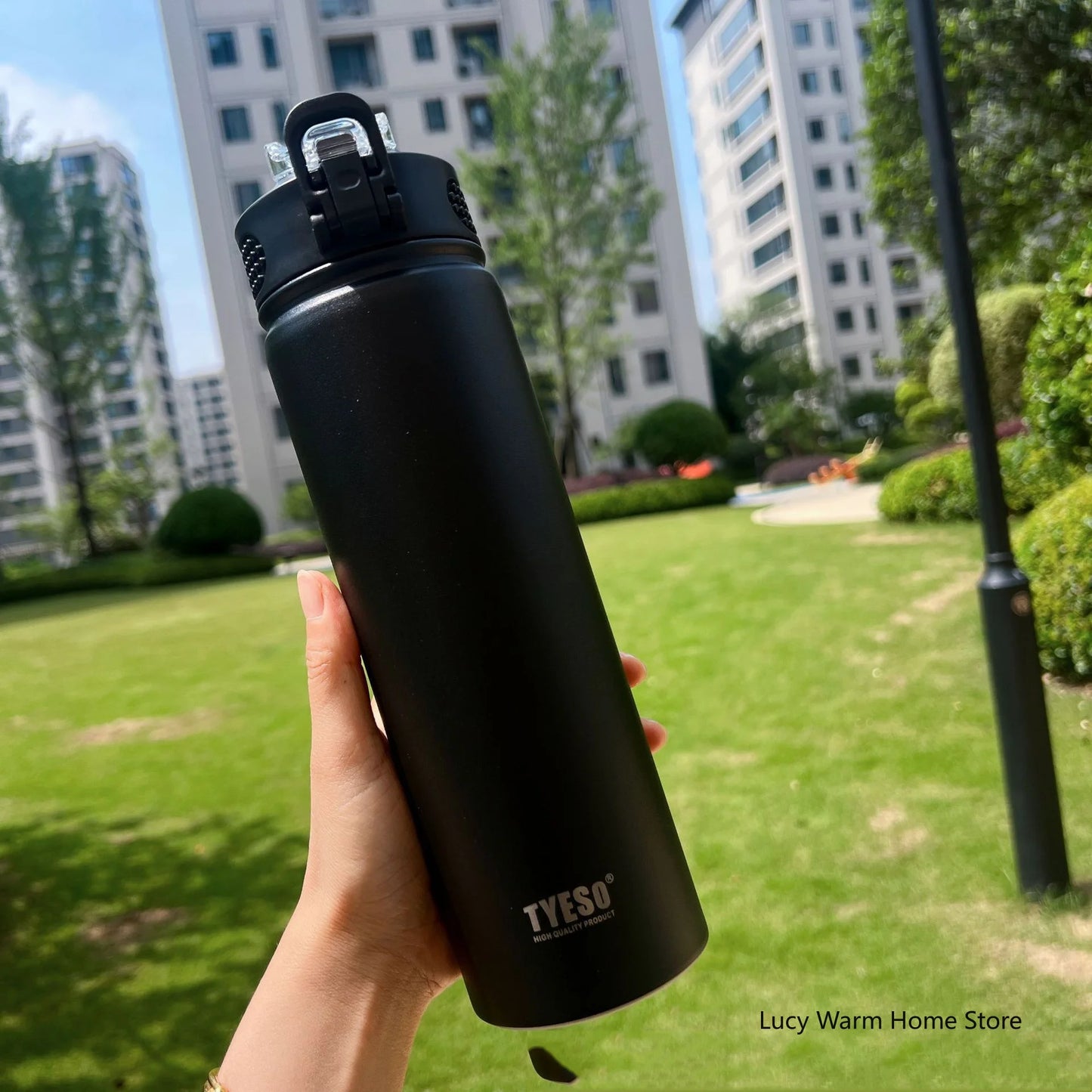 Thermal Water Bottle with Straw 750/600ML Stainless Steel Bottle Keeps Cold and Heat High Capacity Thermal Mug Thermos Bottle