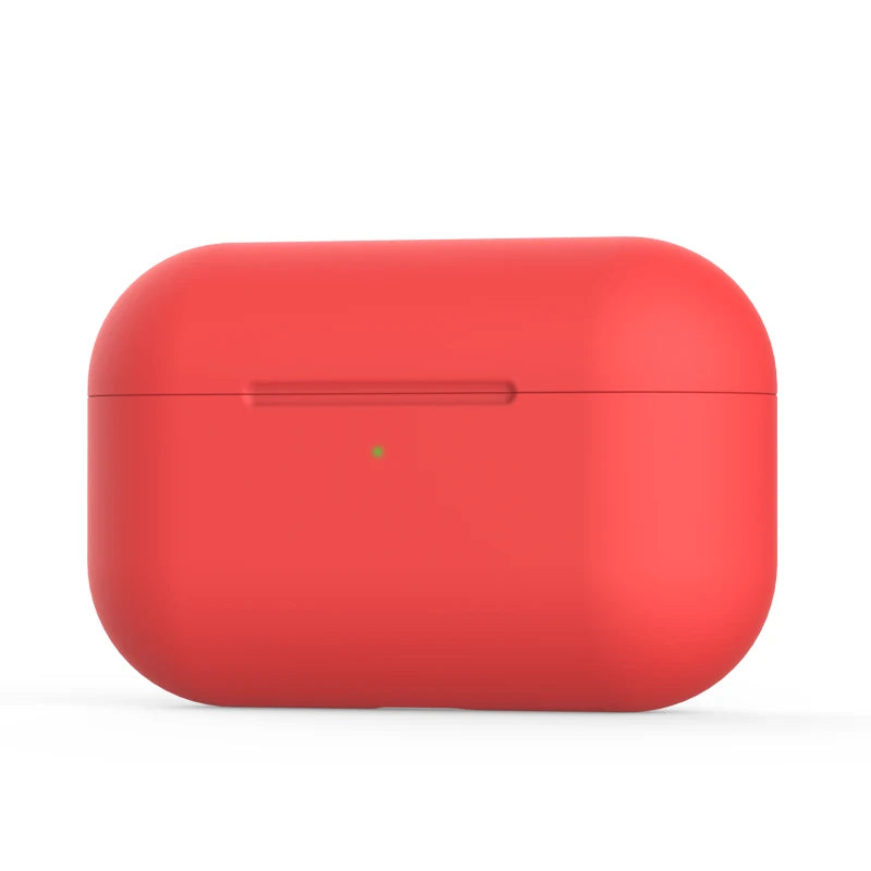 For AirPods Pro Protective Case Silicone New Solid Color Apple Airpods 2 1 Bluetooth Headset Soft Case Cover with Hook