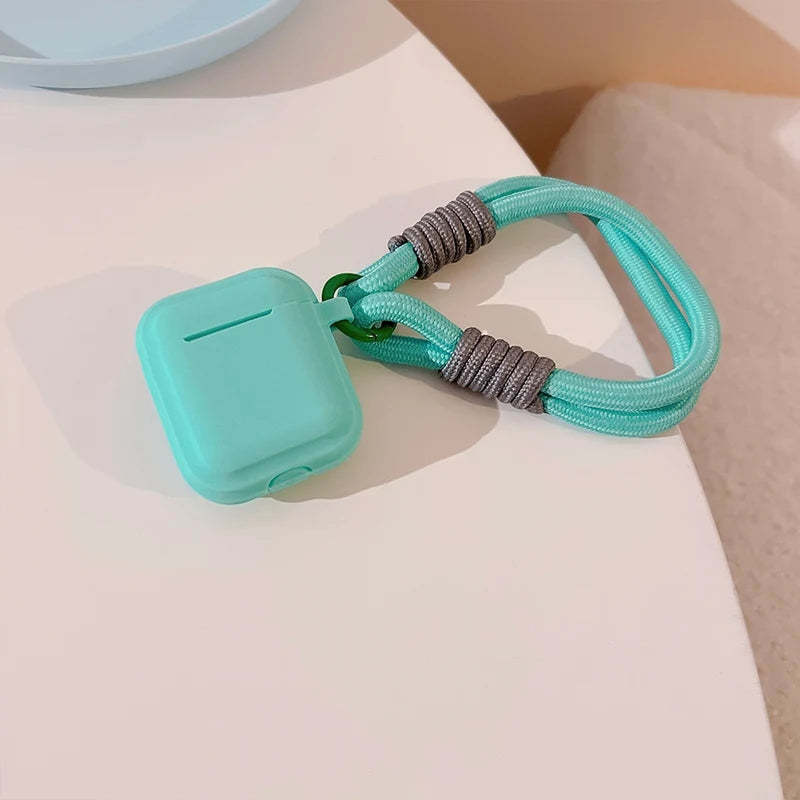 Soft Silicone Case For Airpods Pro 2 3 1 Luxury Wireless Earphone Protective Cover With Anti-lost Lanyard Headphone Accessories