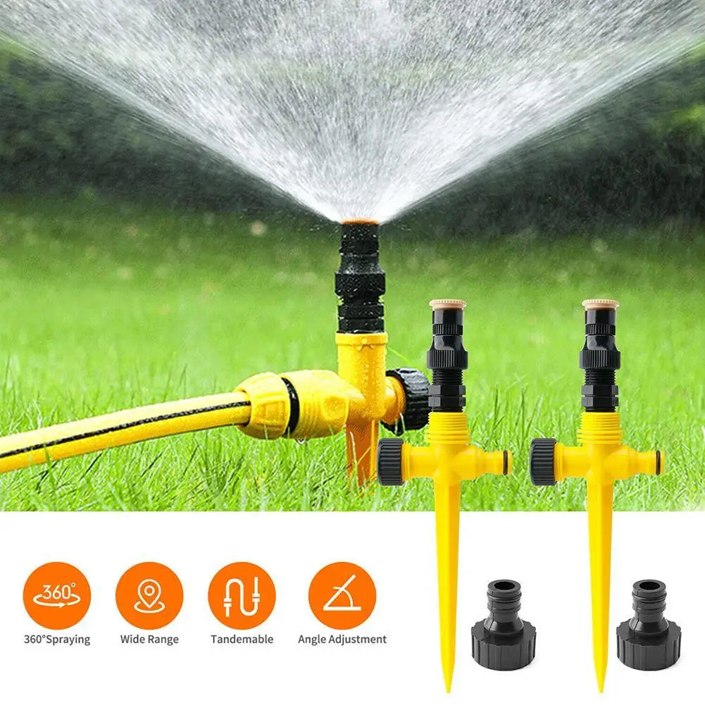 Garden Sprinkler 360° Rotation Irrigation Watering System Automatic Agriculture Lawn Farm Greenhouse Plant Watering Sprinkler