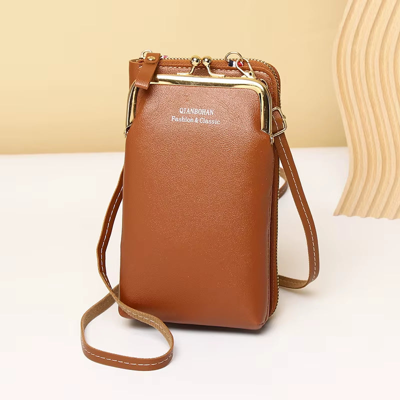 Girls Pu Leather Small Shoulder Bag Casual Handbag Crossbody Phone Wallet Bags for Women Phone Pocket Girl Purse Messenger Bags