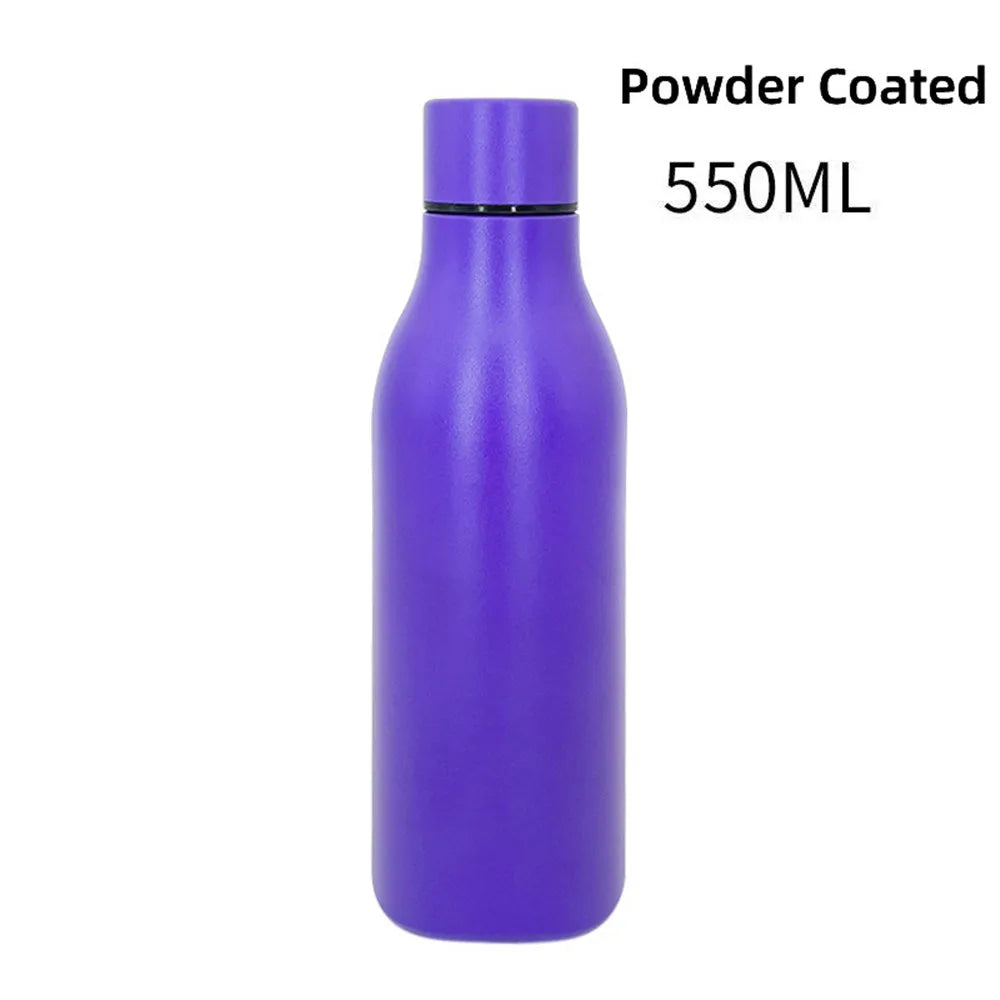 Free Custom Name 550ml Vacuum Insulated Flask Stainless Steel Thermos Cola Water Bottles Thermal Portable Cup Mug For Sport Girl