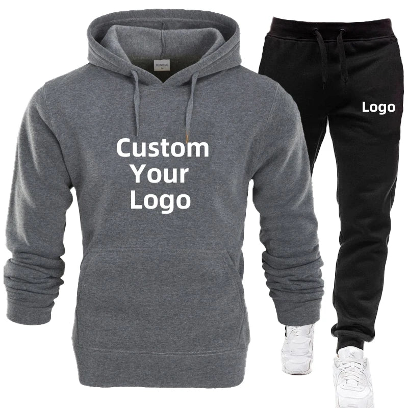 Customise your logo Sports Wear for Men Tops and Trousers Set Casual Jogging Suit Streetwear Men's Jogging Suits S-4XL