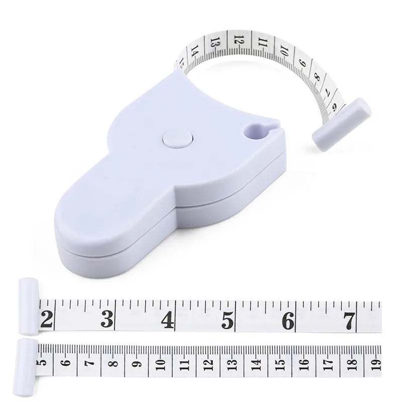 Self-tightening Body Measuring Tape Ruler 150cm/60 Inch Sewing Tailor Dressmaking Measure Ruler Meter Film for Waist Chest Legs