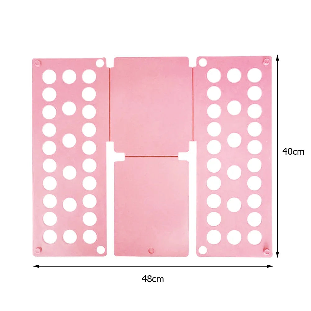 Plastic Clothes Folding Board Easy and Fast Kids Laundry Folder Shirt Folding Board Home Storage Tool for Kid Children Adults