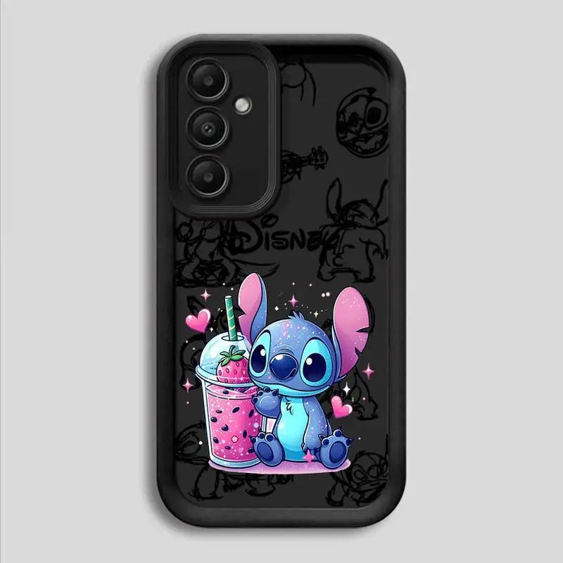 Phone Case for Samsung Galaxy A15 A25 A35 A55 A51 A71 A72 A73 A52 A52s A53 A54 5G TPU Silicone Soft Disney Stitch Cartoon