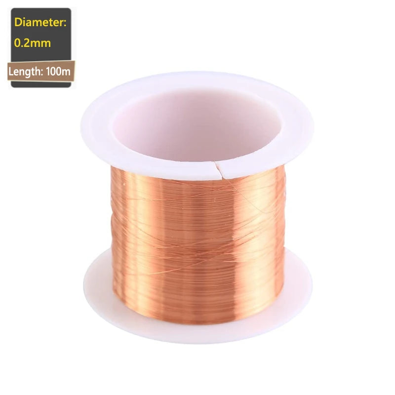 1-3Rolls copper lacquer wire 0.06mm -1.2mm Cable Copper Wire Magnet Wire Enameled Copper Winding Wire Coil Copper Wire