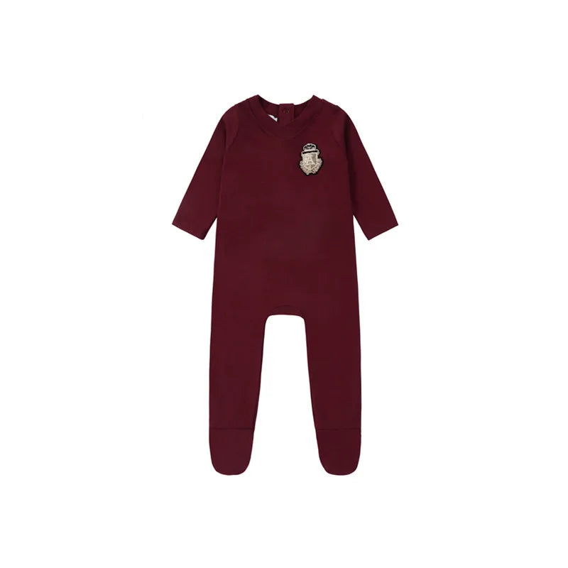 AP emblem Modal pj's black burgundy beige family matching clothes kids boys girls autumn winter casual clothing