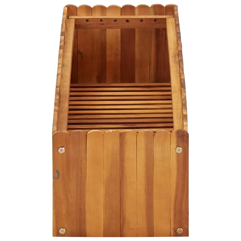 vidaXL Garden Raised Bed 100x30x25 cm Solid Acacia Wood  Flower pots/planting accessories/plant container accessories