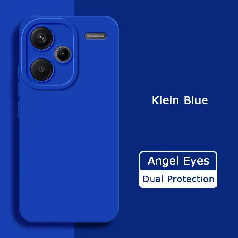 Luxury Angel Eyes Square Liquid Silicone Case Cover for Redmi Note 13 Pro Plus 5G Soft Mobile Phone Bags Note13 13Pro 13ProPlus