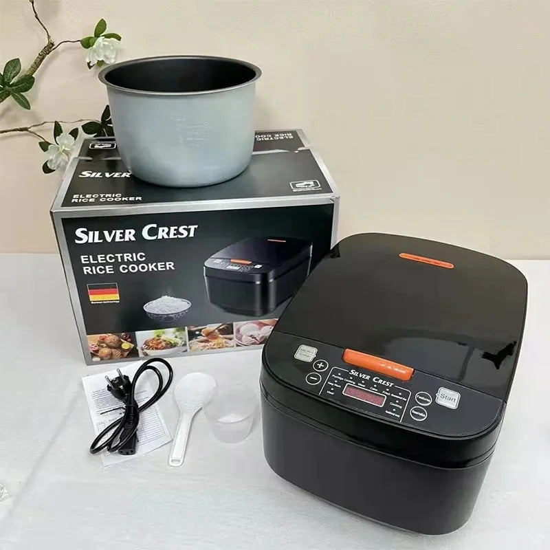 That 5L Household Rice Cooker is super convenient with intelligent appointment timing and high-fire fast cooking capabilities. It's a multi-function rice cooker that makes cooking rice a breeze! Perfect for busy days when you need a quick and delicious me