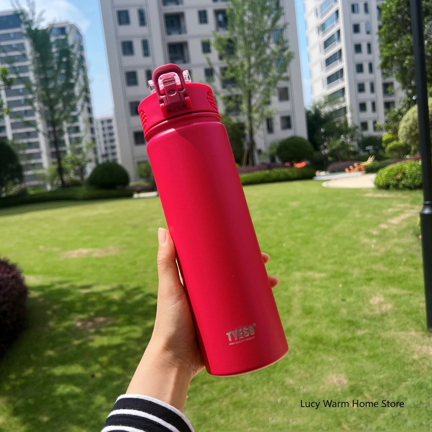 Thermal Water Bottle with Straw 750/600ML Stainless Steel Bottle Keeps Cold and Heat High Capacity Thermal Mug Thermos Bottle